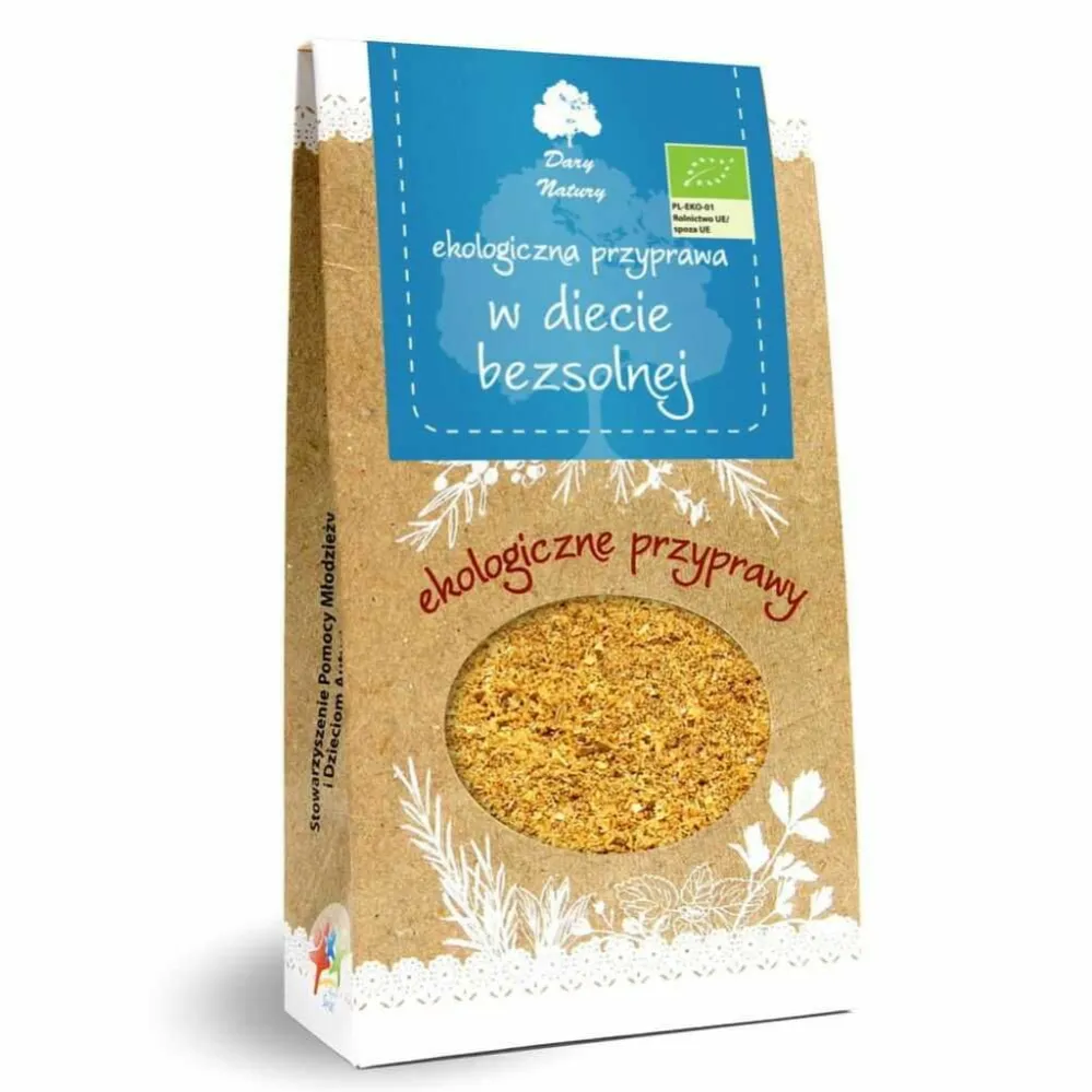 Eko Przyprawa w Diecie Bezsolnej 60 g Dary Natury