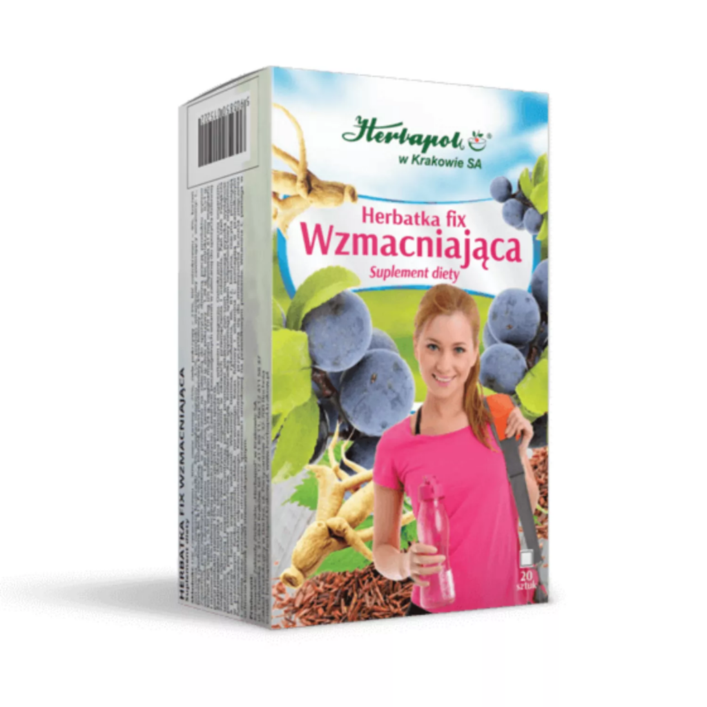 Herbapol Kraków Herbatka fix, Wzmacniająca, 20 saszetek