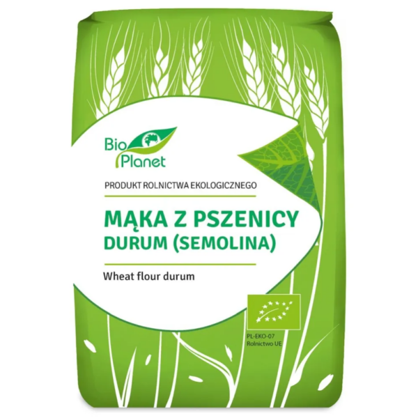 Mąka z Pszenicy Durum (Semolina) Bio 1 kg Bio Planet