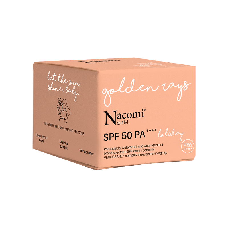 Next Level SPF50 PA Wodoodporny Nawilżający Krem Do Twarzy Holiday 50 ml Nacomi