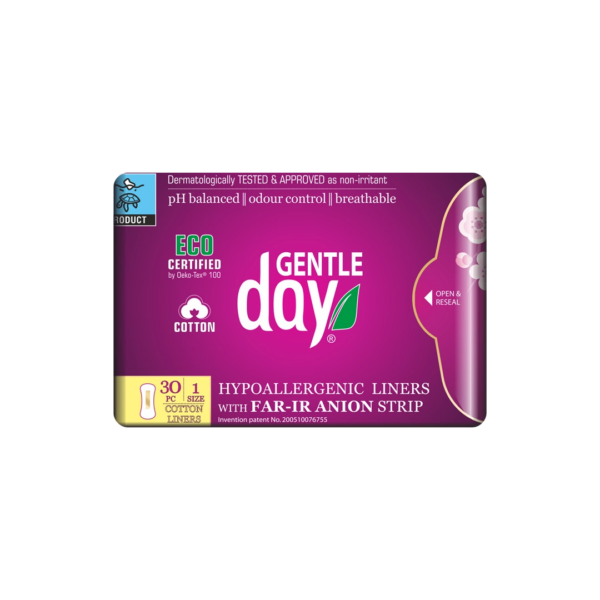 Wkładki higieniczne z paskiem anionowym 30 sztuk Gentle Day