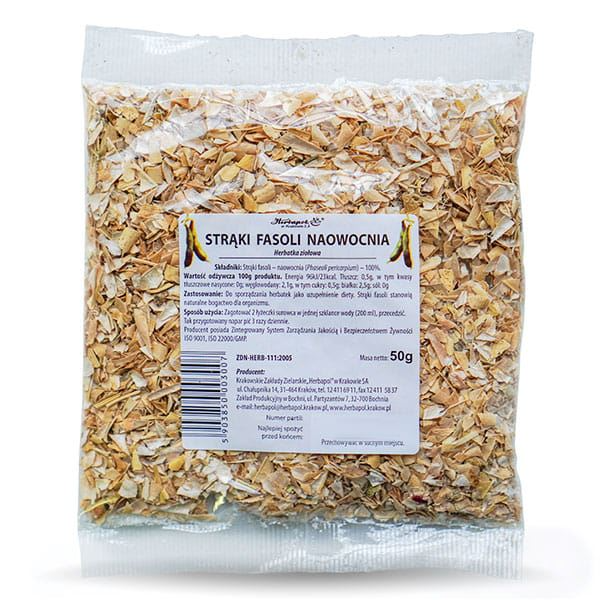 Fasola Strąki Naowocnia 50 g Herbapol Kraków