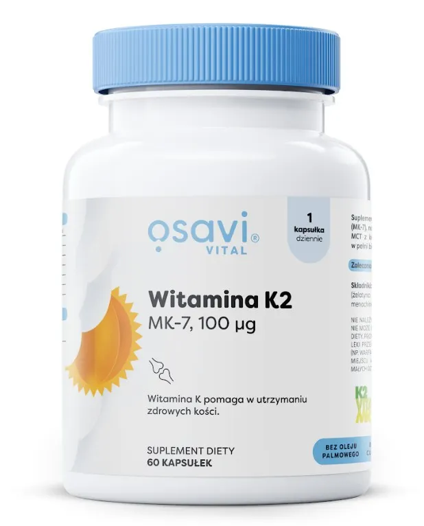 Witamina K2 MK-7, 100 µg, 60 kapsułek Osavi