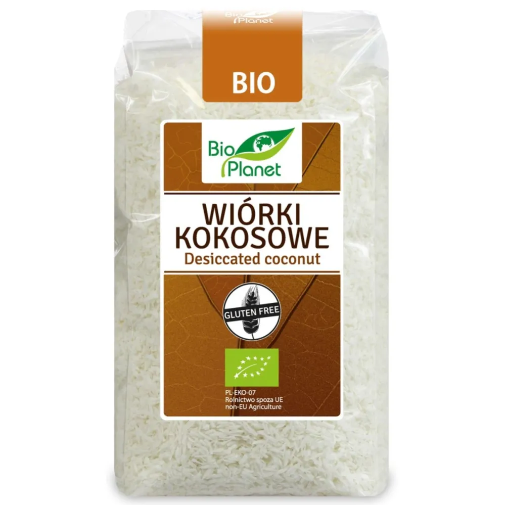 Wiórki Kokosowe Bezglutenowe Bio 200 g Bio Planet