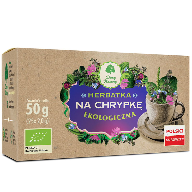 Herbatka na chrypkę BIO 2 g x 25 sasz. Dary Natury