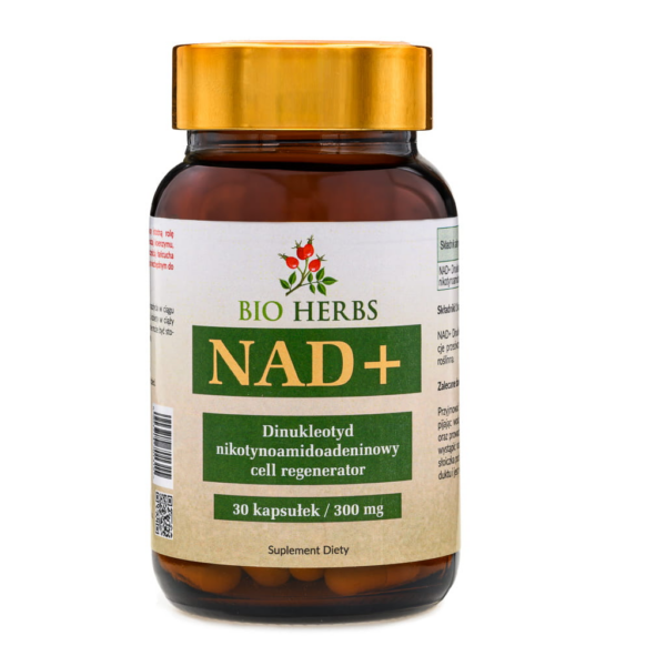 NAD+ 300 mg Bioherbs, 30 kapsułek vege