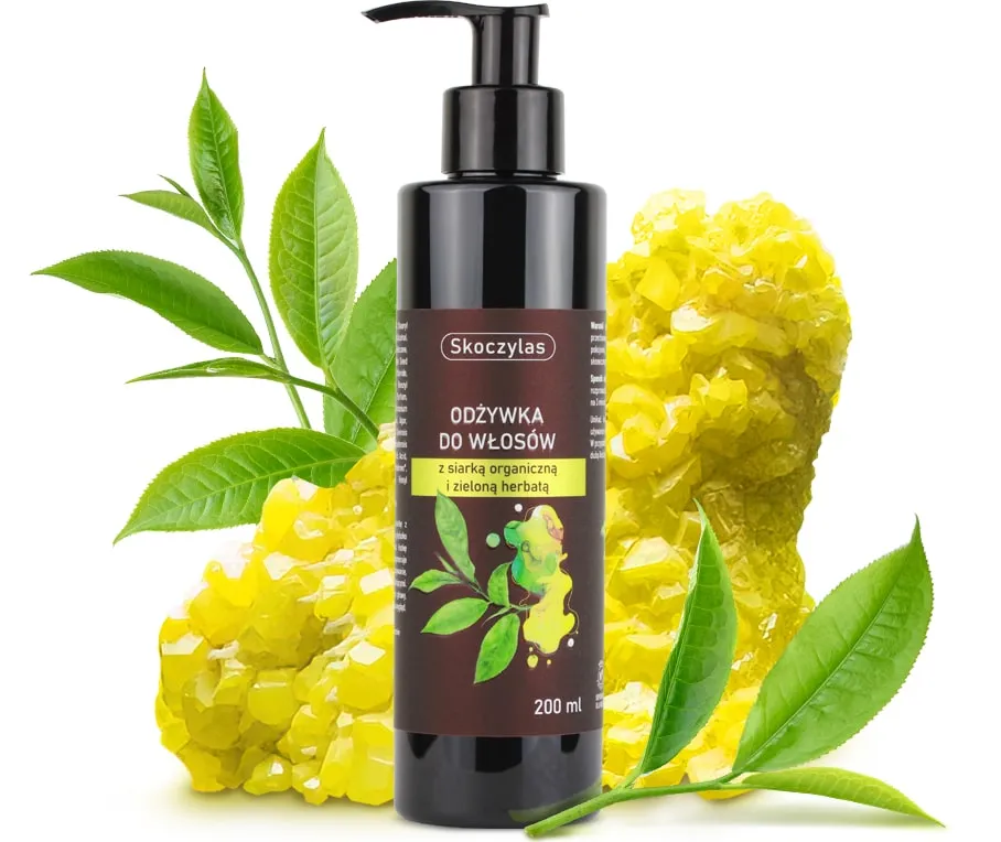 ODŻYWKA do włosów z siarką organiczną i zieloną herbatą – 200 ml Skoczylas
