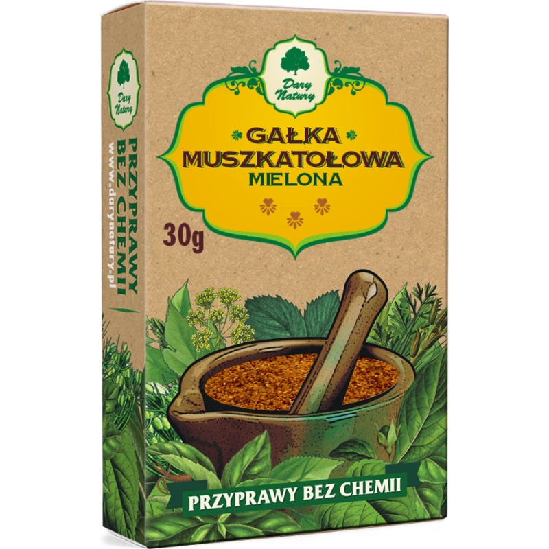 Gałka Muszkatołowa Mielona 30 g Dary Natury