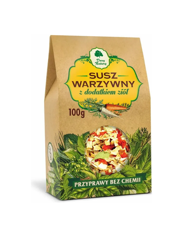 Warzywa suszone / Susz warzywny z ziołami 100 g Dary Natury