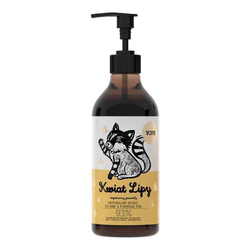 Naturalne mydło do rąk Kwiat Lipy 500 ml Yope
