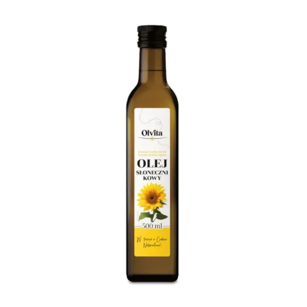 Olej Słonecznikowy Zimnotł. 500 ml Olvita