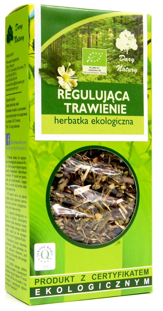 Herbatka regulująca trawienie BIO 50 g Dary Natury