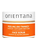 Orientana Naturalny kremowy Peeling do twarzy Papaja i Żeń-Szeń Indyjski 50 ml