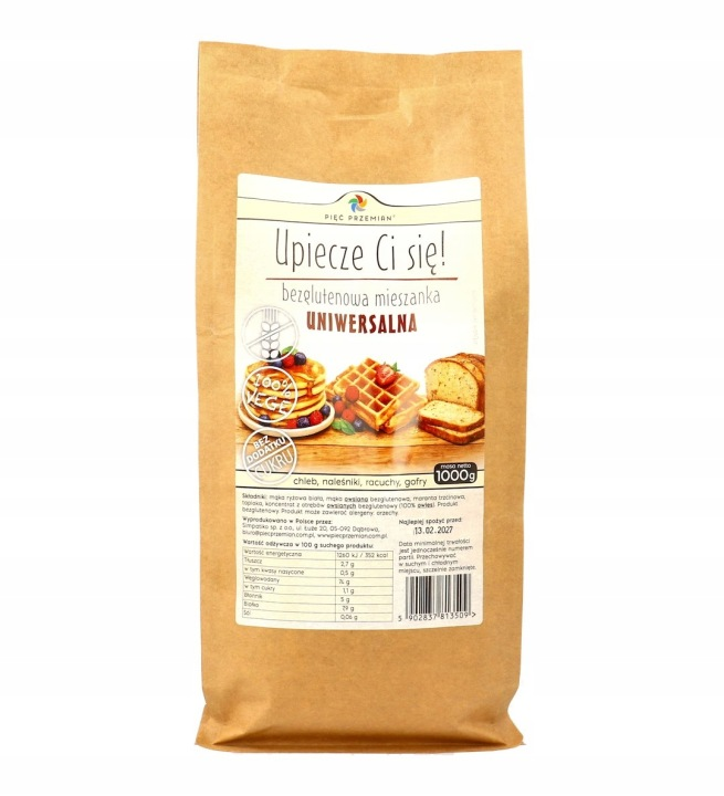 Mieszanka uniwersalna bezglutenowa 1000 g Pięć Przemian