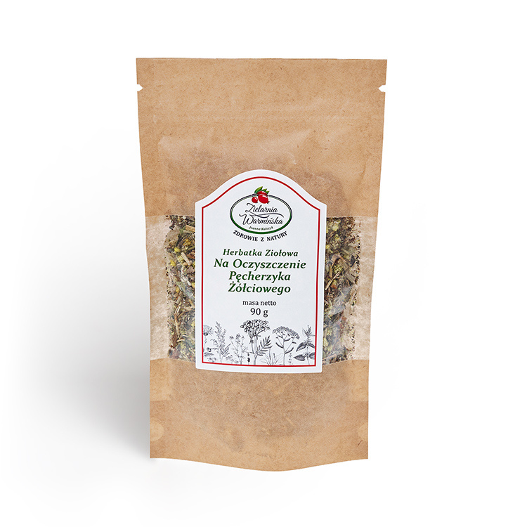 Herbatka ziołowa Na Oczyszczenie Pęcherzyka Żółciowego 90 g Zielarnia Warmińska