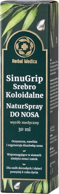 Sinugrip Srebro Koloidalne NaturSpray do nosa 30 ml