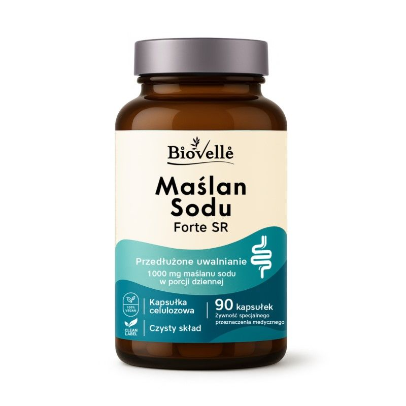 Biovelle Maślan Sodu Forte SR 1000 mg suplement diety 90 kapsułek