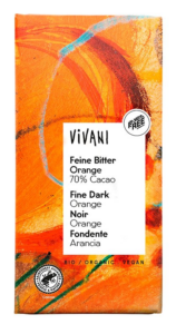 Czekolada gorzka o smaku pomarańczowym BIO 80 g Vivani