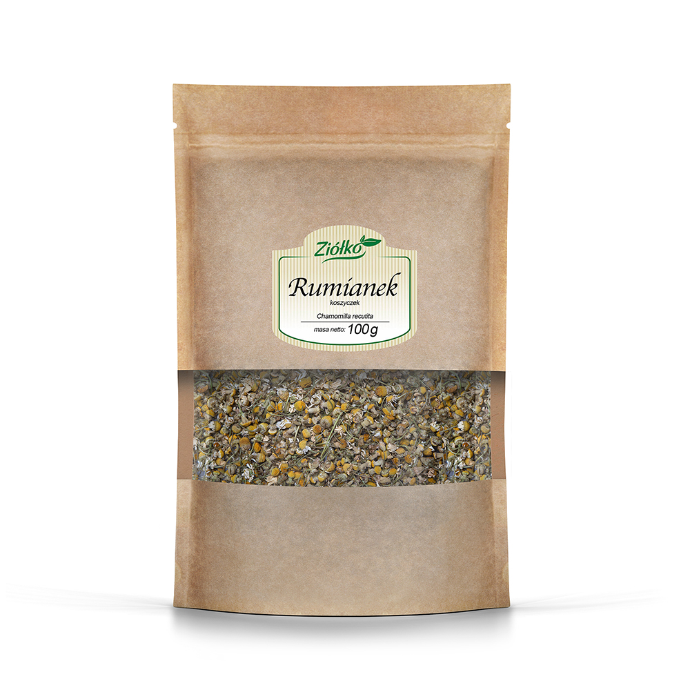 Rumianek koszyczek suszony, 100 g Ziółko