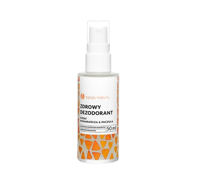Zdrowe dezorodant SPRAY pomarańcza paczuli 50ml OPCJA NATURA