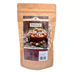 PISTACJE PRAŻONE I SOLONE W ŁUPINIE BEZGLUTENOWE 350 g – PIĘĆ PRZEMIAN