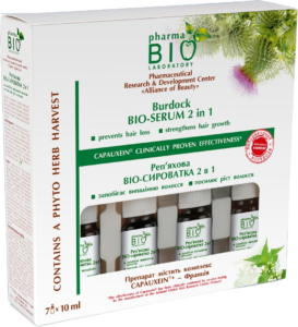 Serum łopianowe 2 w 1 przeciw wypadaniu BioPharma 7 x 10 ml