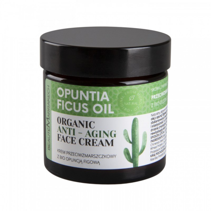 Przeciwzmarszczkowy krem do twarzy, z bio olejem z opuncji figowej, 50ml, Beaute Marrakech