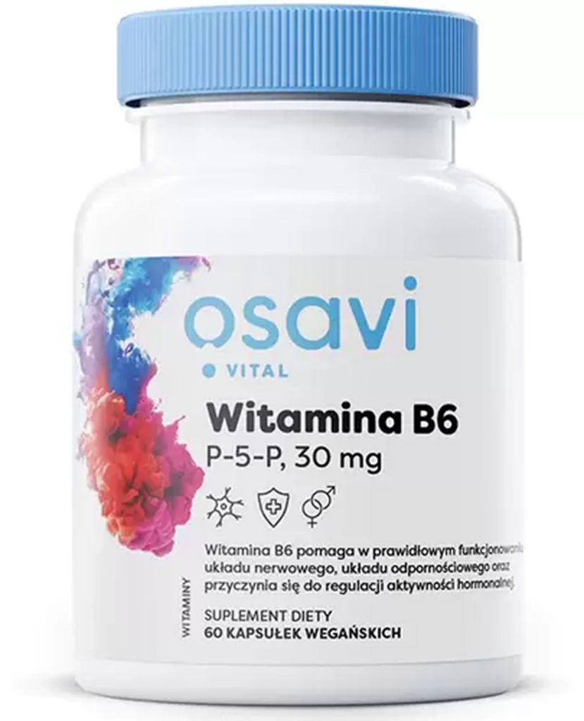 Witamina B6 P-5-P 30 mg 60 kapsułek OSAVI
