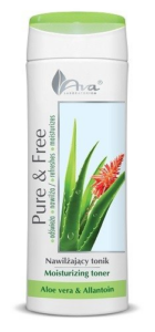 Pure&Free Nawilżający Tonik Aloe Vera 250ml AVA