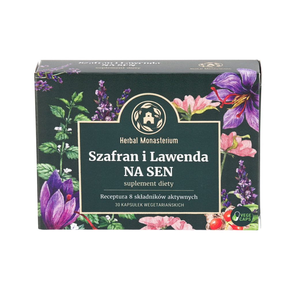 Herbal Monasterium Szafran i Lawenda Na Sen, 30 kapsułek wegetariańskich