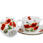 2 filiżanki ze spodkami 280 ml CLASSIC POPPIES DUO - zdjęcie 3