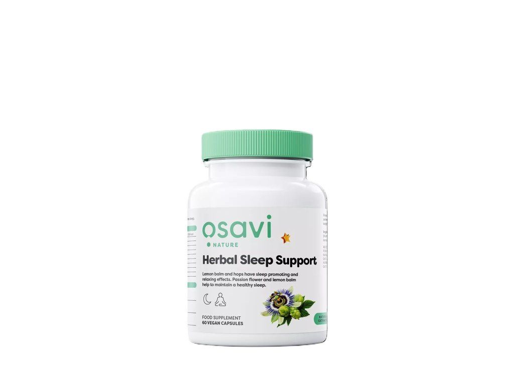 Herbal Sleep Support, ziołowe wsparcie snu, 60 wegańskich kapsułek Osavi