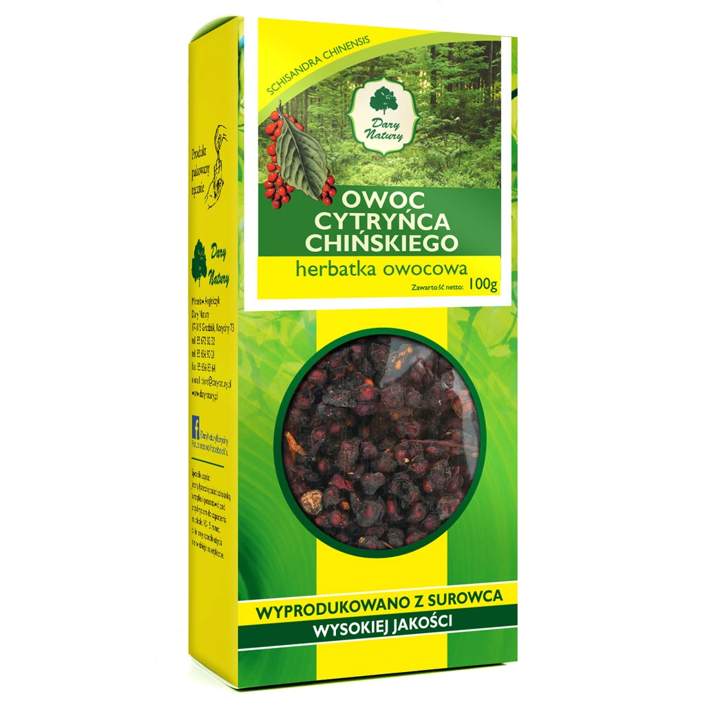 Cytryniec Chiński Owoc 100 g – Dary Natury