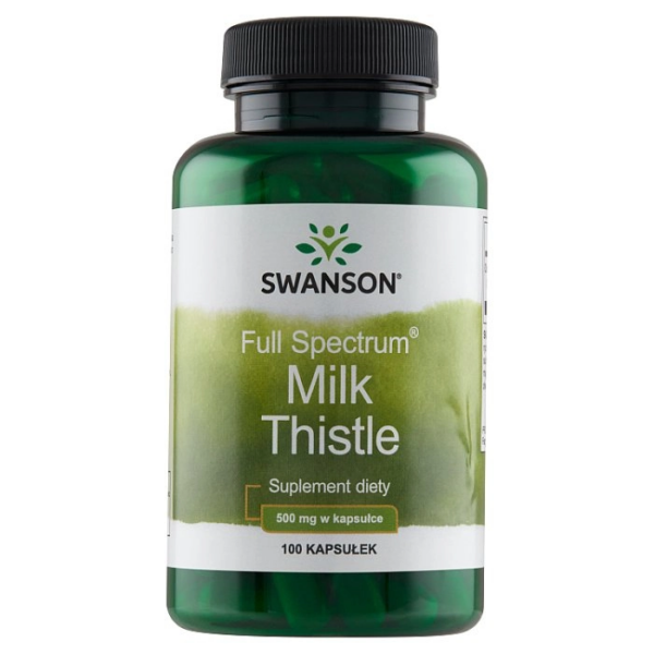 Swanson Full Spectrum Milk Thistle (Ostropest plamisty) 500 mg - 100 kaps.