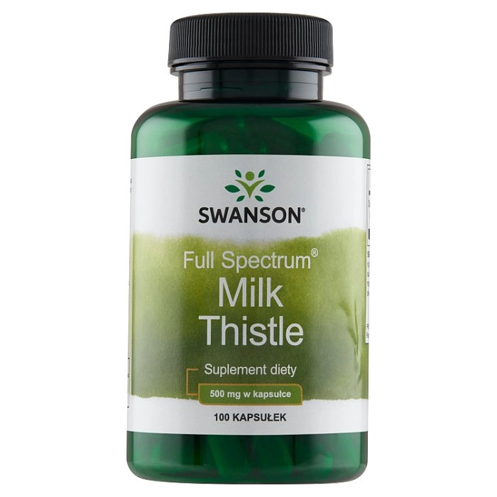 Swanson Full Spectrum Milk Thistle 500mg – 100 kaps.