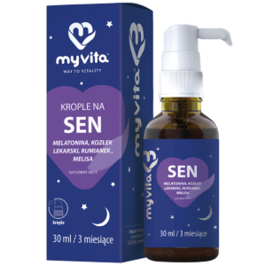 Krople na Sen Naturalne Wspomagające Zasypianie Krople 30 ml MyVita