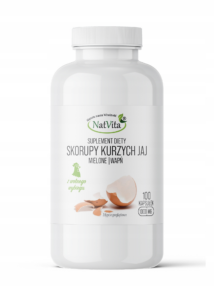 Skorupy Kurzych Jaj (Wapń) kapsułki celulozowe 1000mg 100 kapsułek NatVita