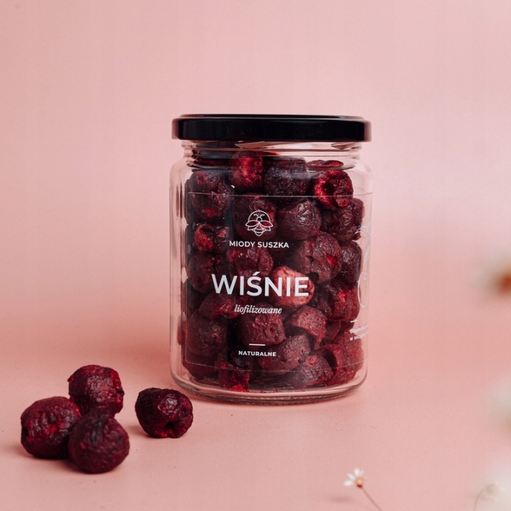 Wiśnie owoce liofilizowane 55g Miody Suszaka