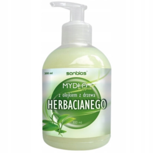 MYDŁO z olejkiem z drzewa HERBACIANEGO w płynie 300ml SANBIOS