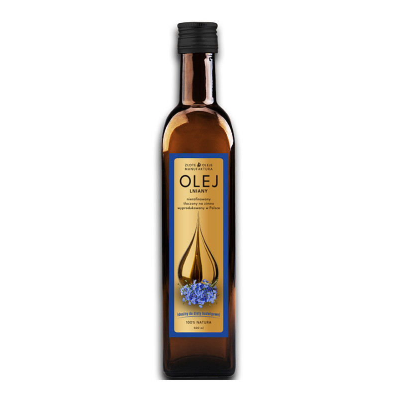 Olej lniany 500ml Złote Oleje GoldFarmex