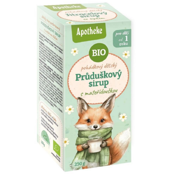 Syrop dla dzieci z Tymianku i Dzikiej Róży od 1 Roku Bio 250 g - Apotheke