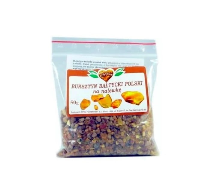 Bursztyn na nalewkę 50g – Naturalny kruszony bursztyn