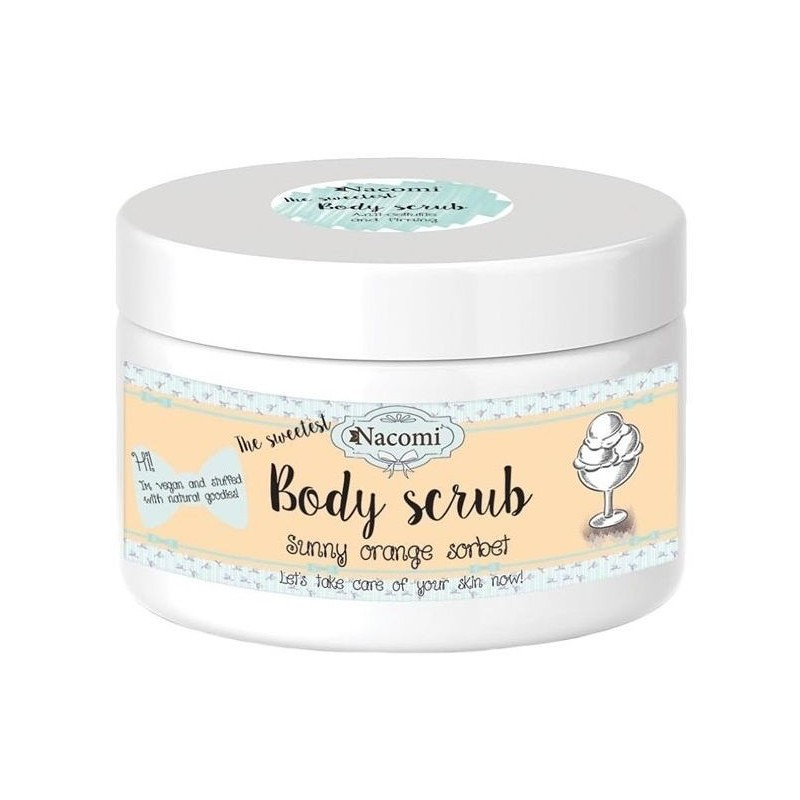 Body Scrub cukrowy peeling Pomarańczowy 125 g Nacomi