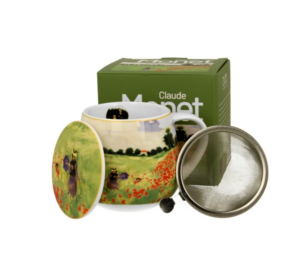 Kubek zaparzacz baryłka Monet Poppy Field na prezent maki 400ml DUO