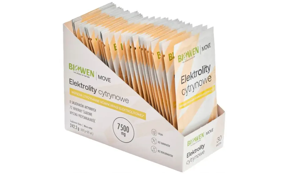 ELEKTROLITY CYTRYNOWE (SASZETKI )30szt Biowen