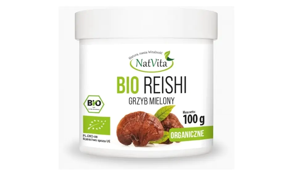 Bio Grzyb Reishi proszek 100g Natvita