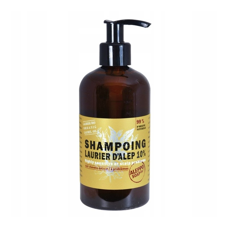 Szampon Aleppo oliwkowo-laurowy, 10% lauru, 300ml, Aleppo Soap Co. by Tadé