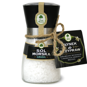 Sól morska gruba 190 g – młynek Dary Natury