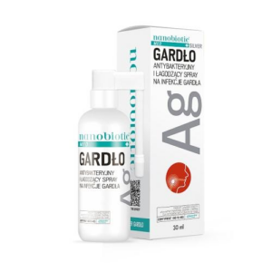 Nanobiotic Med Silver Gardło Antybakteryjny i łagodzący spray na infekcje gardła, 30 ml