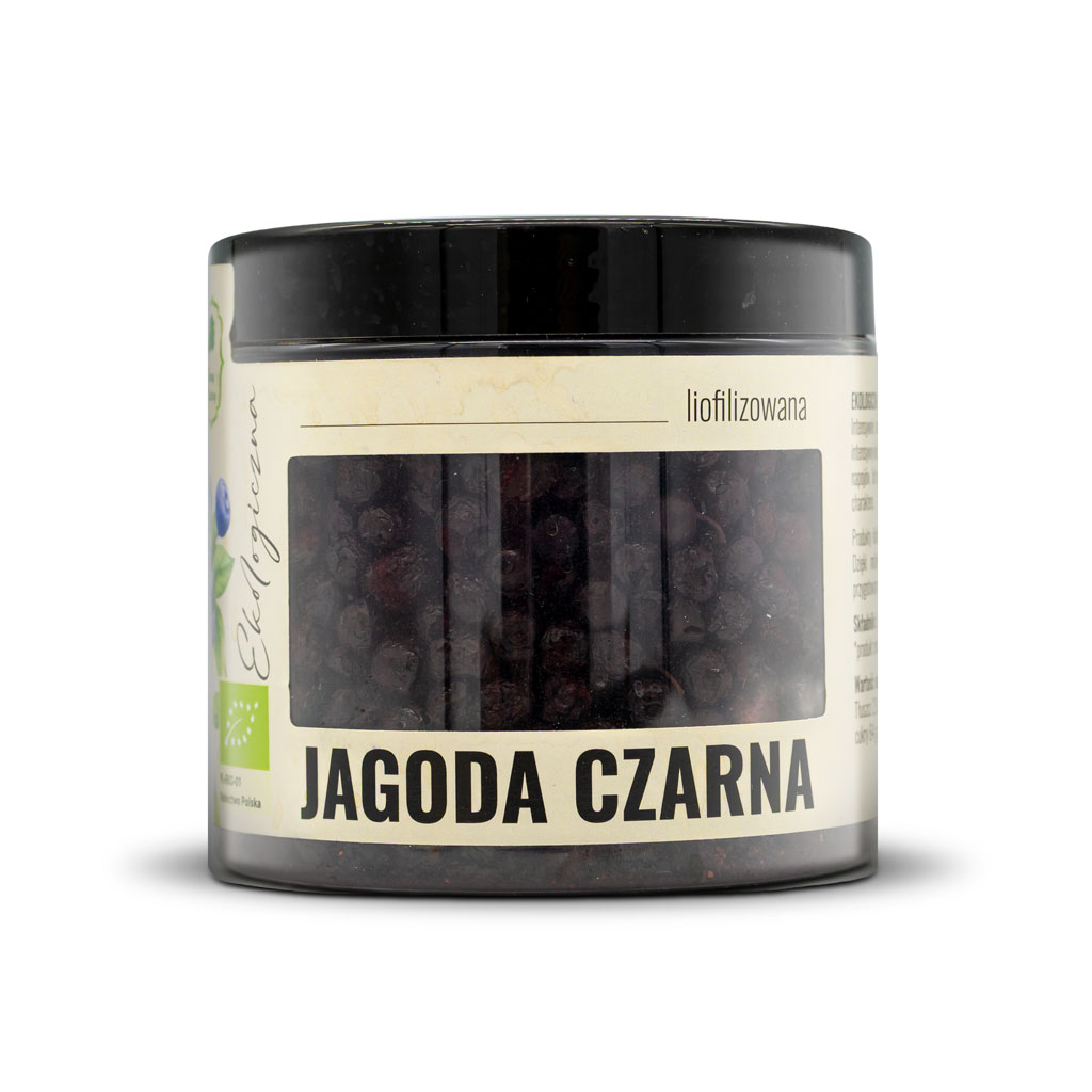 Jagoda czarna liofilizowana EKO 50 g Dary Natury